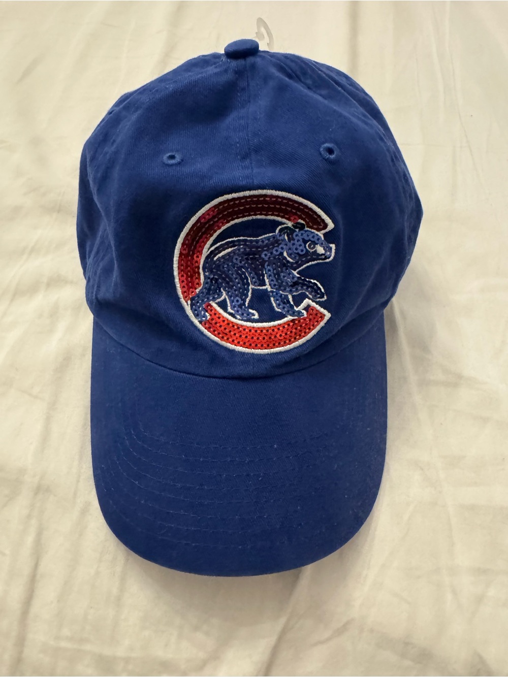 Victorias Secret PINK x MLB Chicago Cubs Sequin Baseball Cap ‘47 Brand